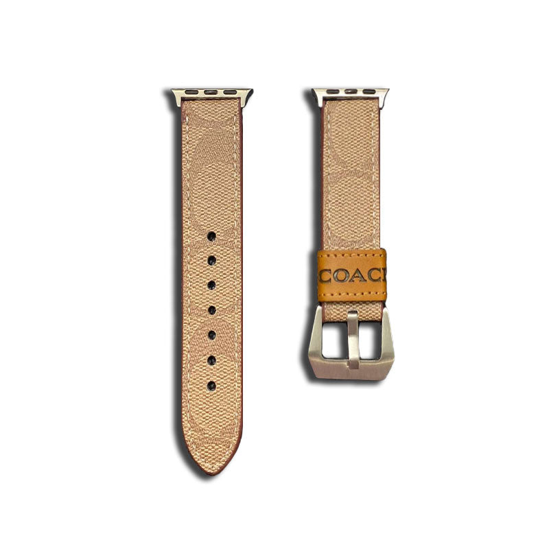 Luxury Coach Apple Watch Band – Leather Strap for Apple Watch Ultra