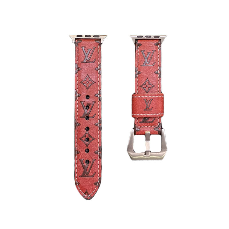 Luxury Louis Vuitton Apple Watch Band – Monogram Leather Strap for Apple Watch Ultra