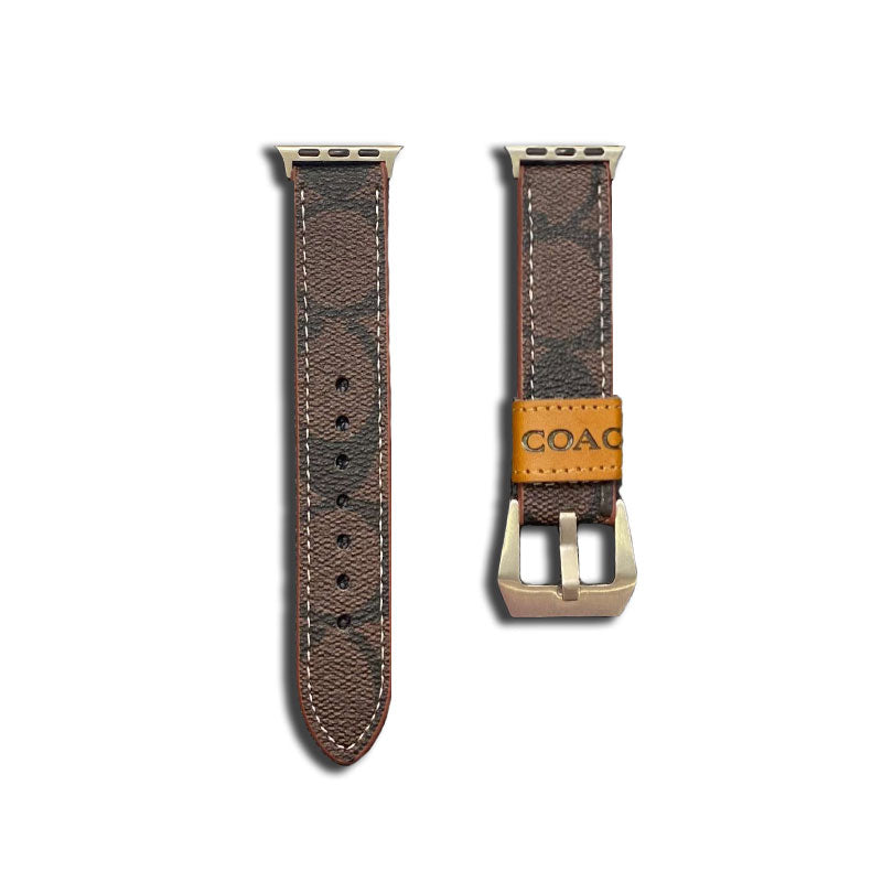 Luxury Coach Apple Watch Band – Leather Strap for Apple Watch Ultra