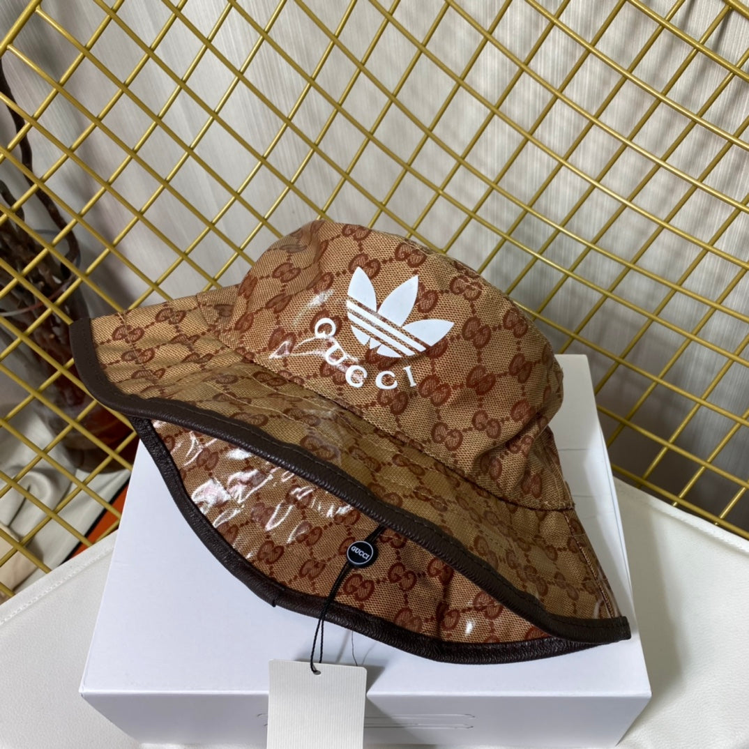 Adidas x Gucci Crystal Canvas Trefoil Bucket Hat