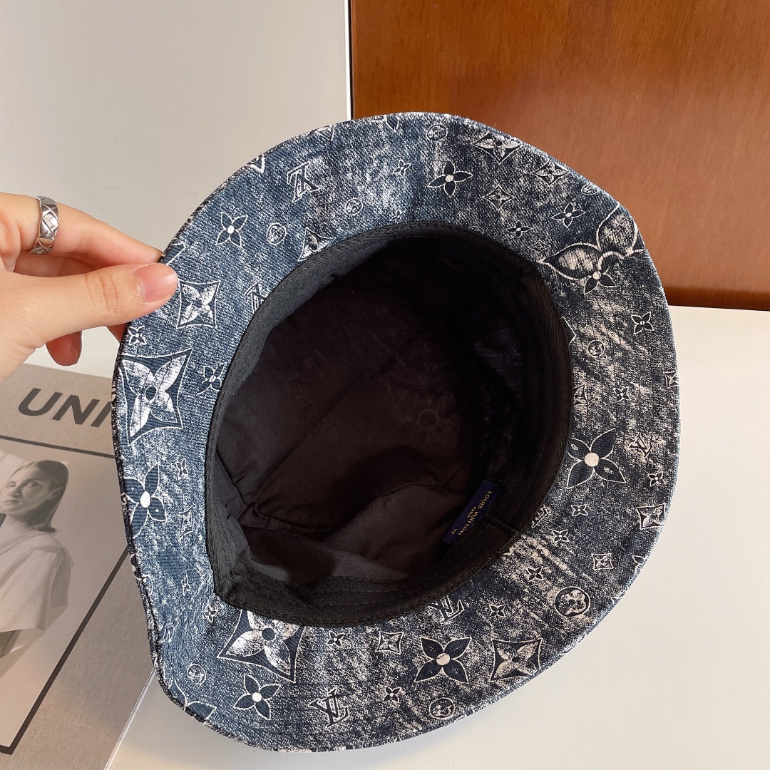 Louis Vuitton Monogram Embroidered Bucket Hat