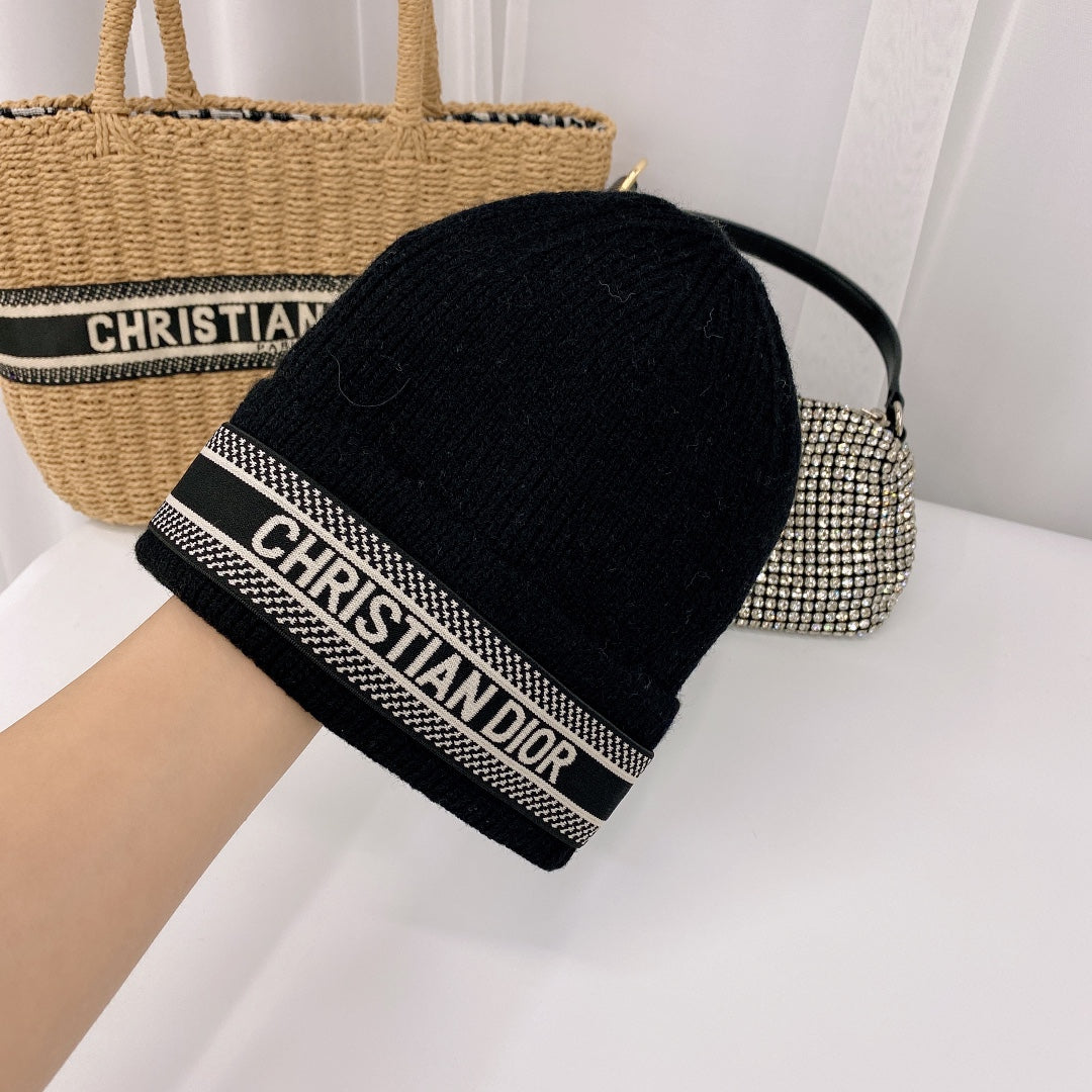 Dior Oblique Wool Knit Beanie | Luxury Designer Winter Hat