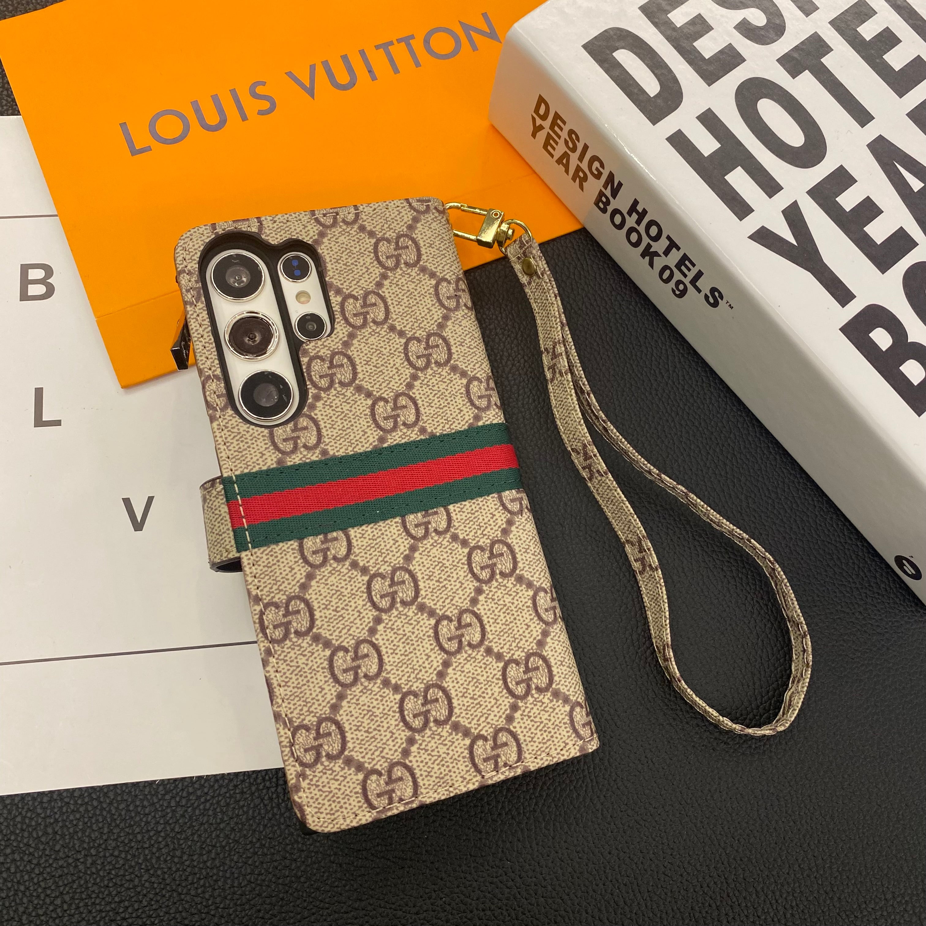 Luxury Louis Vuitton Damier Samsung Galaxy S26 Ultra Case with Card Holder