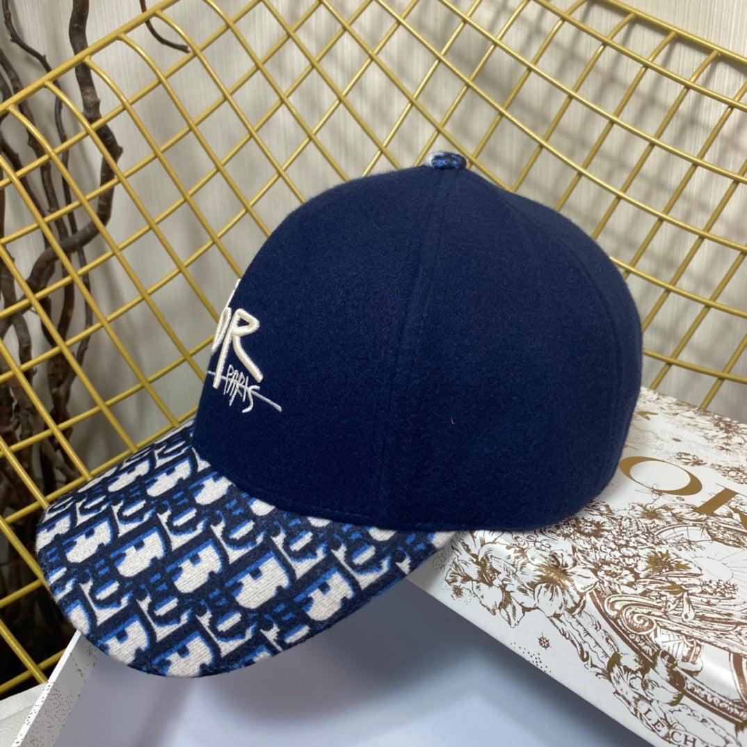 Dior Oblique Wool Baseball Cap | Luxury Designer Hat