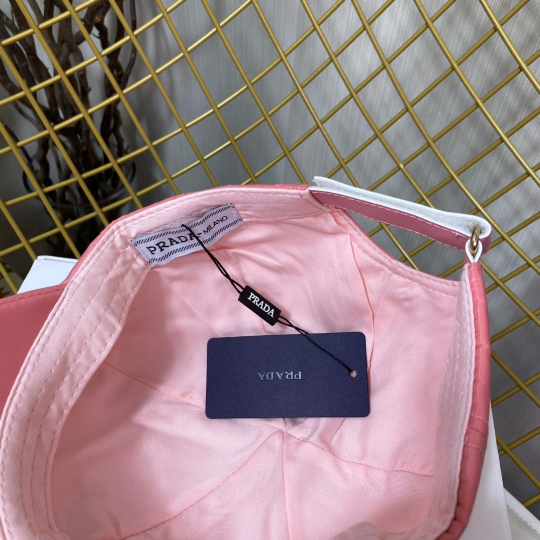 Prada Embroidered Logo Baseball Cap