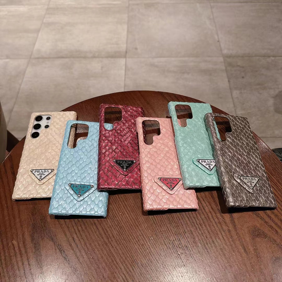 Luxury Prada Snake Print Samsung Galaxy Case – Samsung S26 Ultra Cover