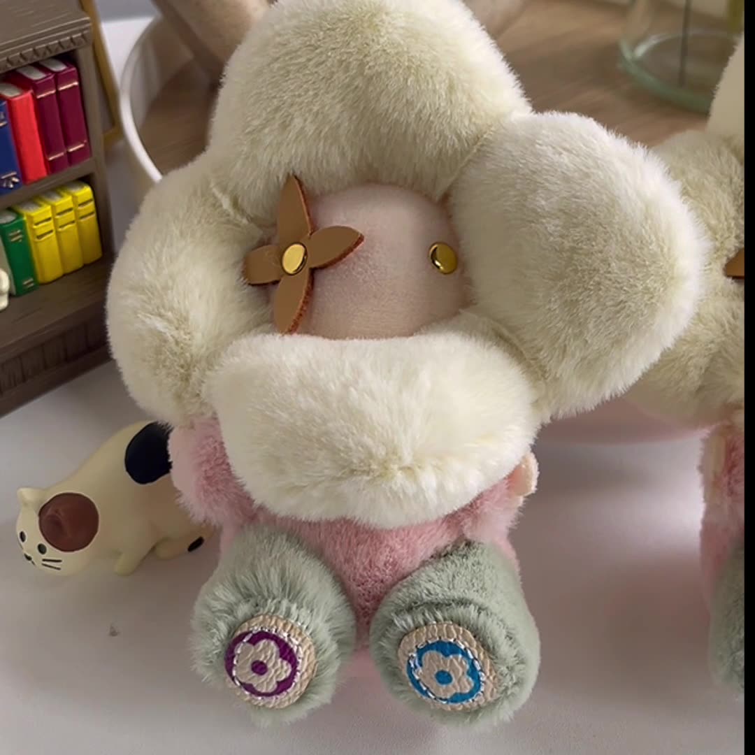 Louis Vuitton Sunflower Plush Doll Bag Charm Keychain