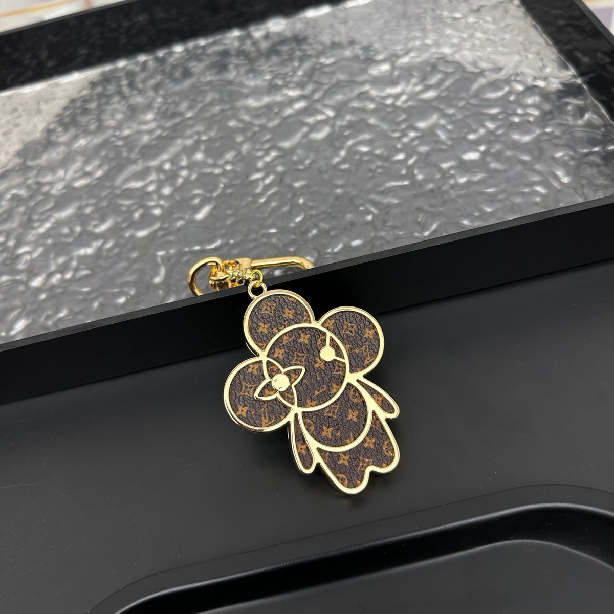 Louis Vuitton Vivienne Monogram Metal Bag Charm Keychain