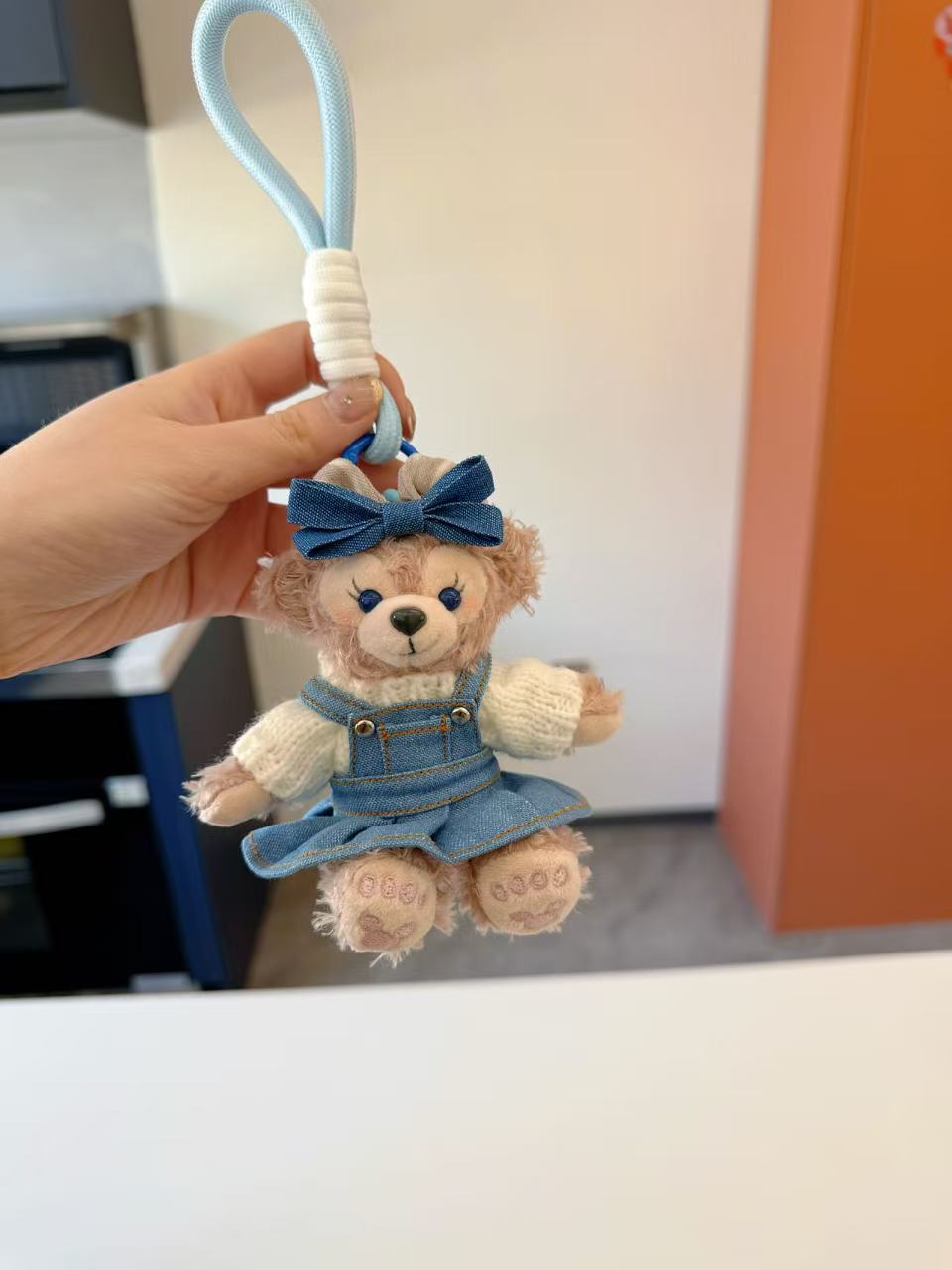 Sherry May Plush Teddy Bear Bag Charm Keychain