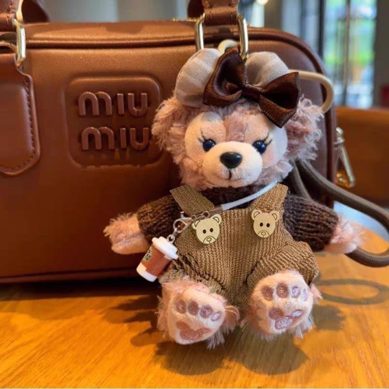 Sherry May Plush Teddy Bear Bag Charm Keychain