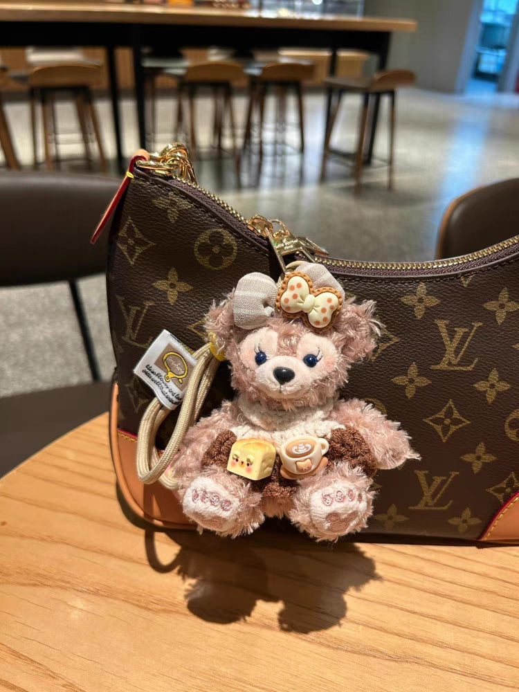 Sherry May Plush Teddy Bear Bag Charm Keychain