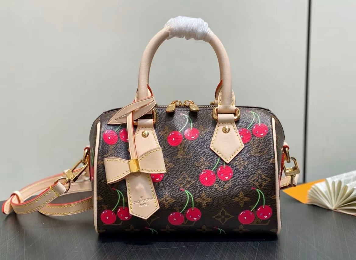 Louis Vuitton Cherry Monogram Bag Charm Keychain