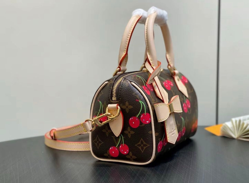 Louis Vuitton Cherry Monogram Bag Charm Keychain