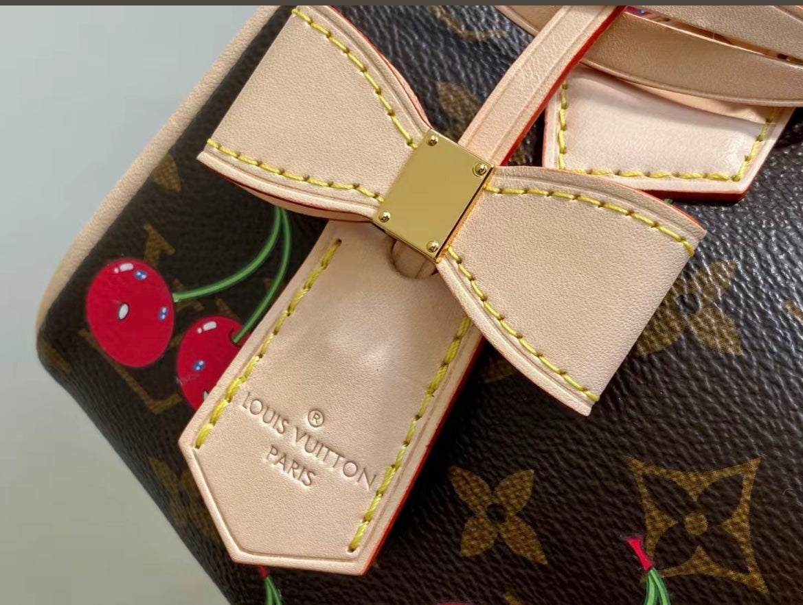Louis Vuitton Cherry Monogram Bag Charm Keychain