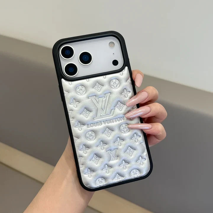 Louis Vuitton iPhone 18 Pro Case – Luxury Monogram Cover - Silver