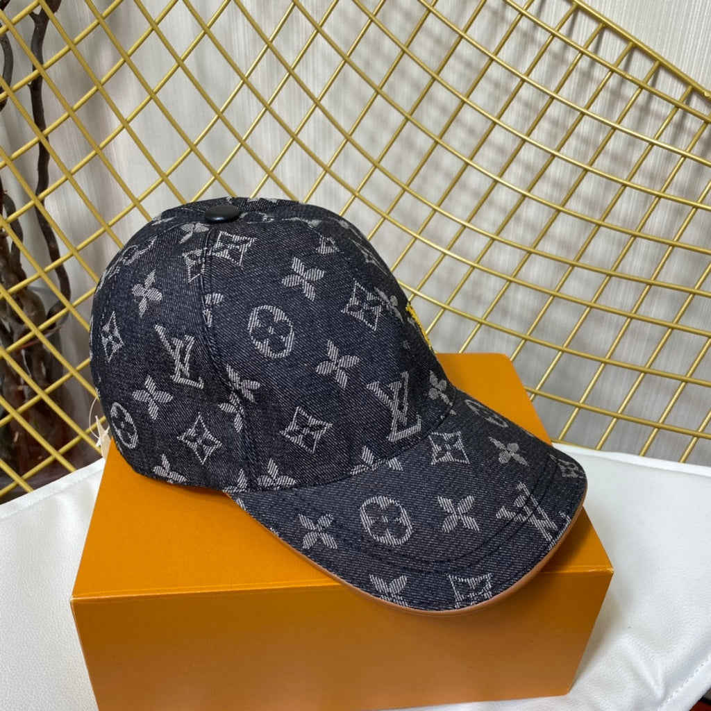Louis Vuitton Embroidered Denim Baseball Cap