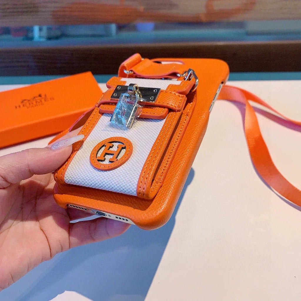 Hermès iPhone 17 Pro Max Case Leather – Luxury Designer Phone Cover
