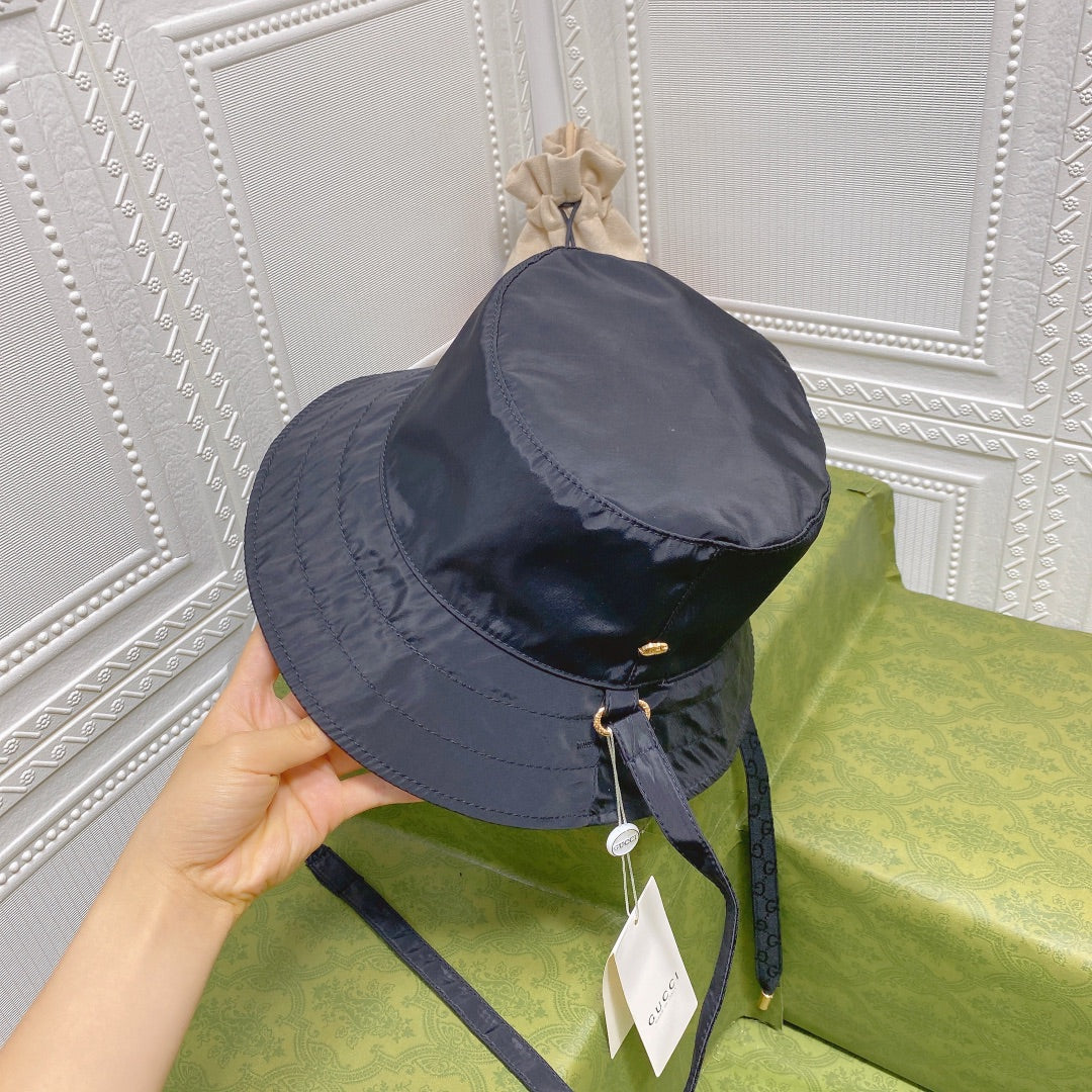 Gucci GG Monogram Double-Sided Strap Bucket Hat