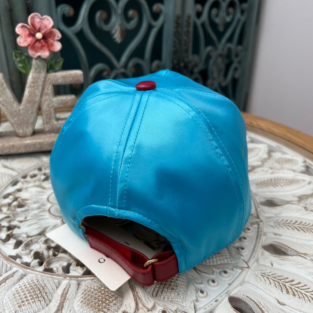 Gucci x Adidas Satin Embroidered Baseball Cap