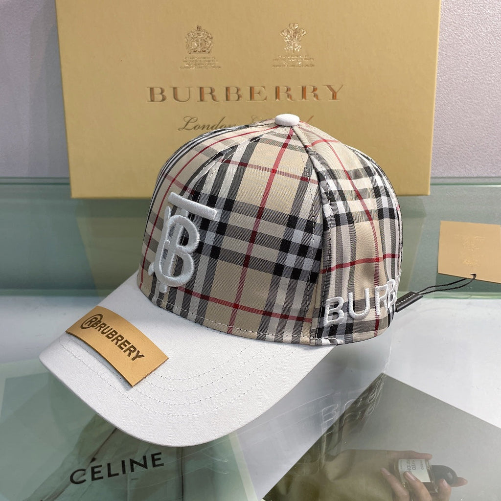 Burberry Baseball Cap Classic Check Embroidered