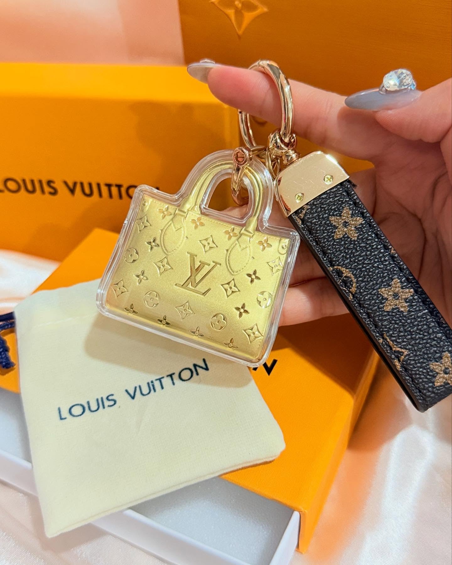 Louis Vuitton Gold Mini Bag Keychain