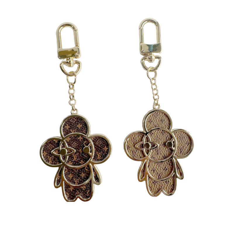 Louis Vuitton Vivienne Monogram Metal Bag Charm Keychain