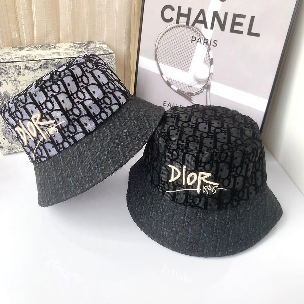 Christian Dior Lace Flocked Bucket Hat