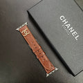 Luxury Chanel Apple Watch Band – Leather Strap Chanel for Apple Watch Ultra