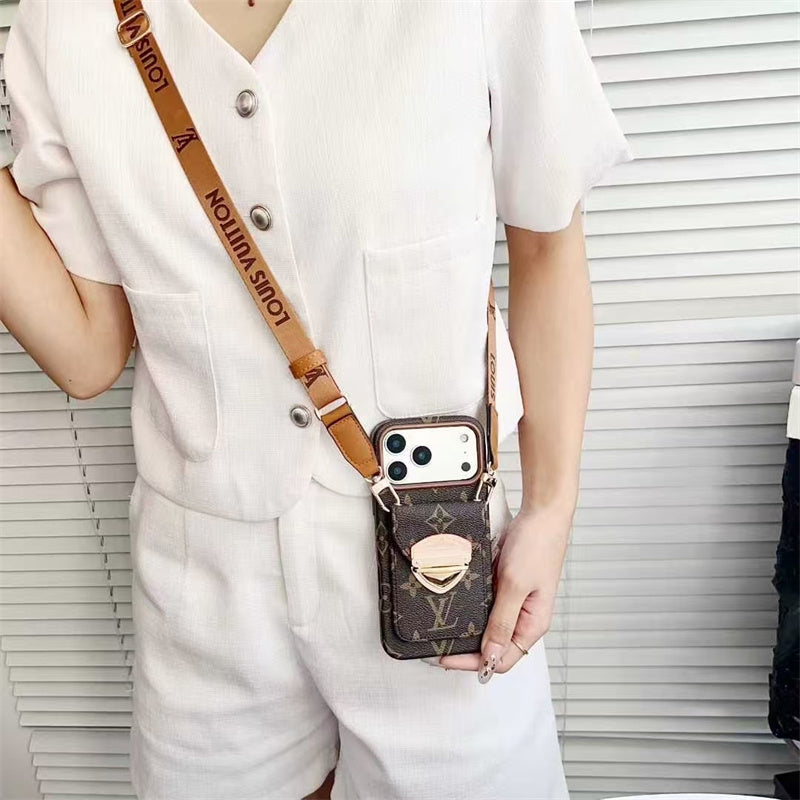 Louis Vuitton iPhone 18 Pro Case With Strap – Luxury Designer Crossbody Cover