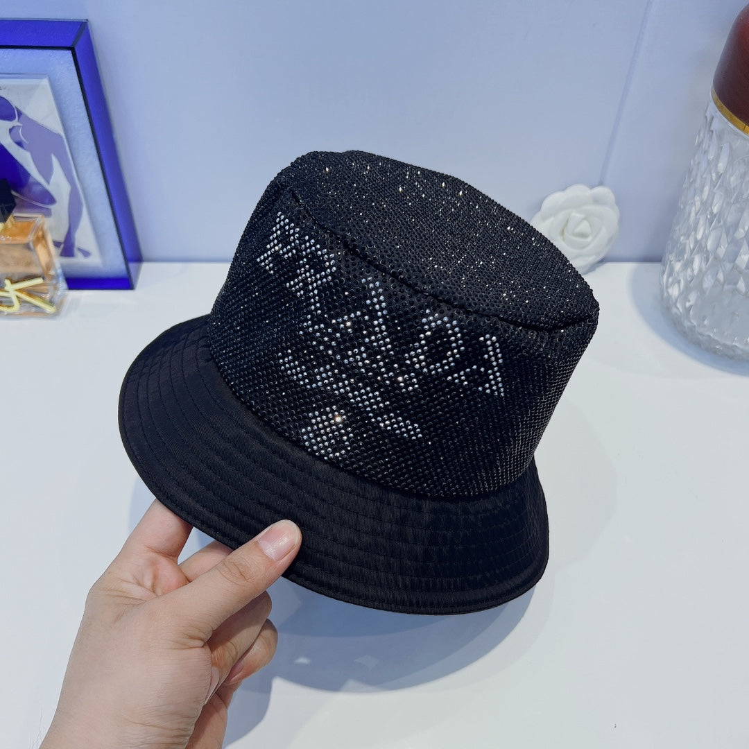 Prada Full Crystal Bucket Hat