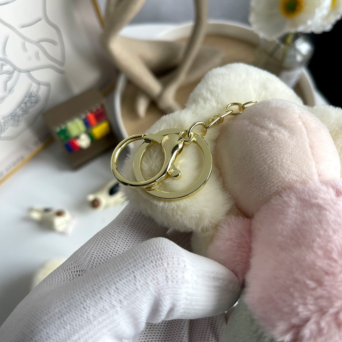 Louis Vuitton Sunflower Plush Doll Bag Charm Keychain