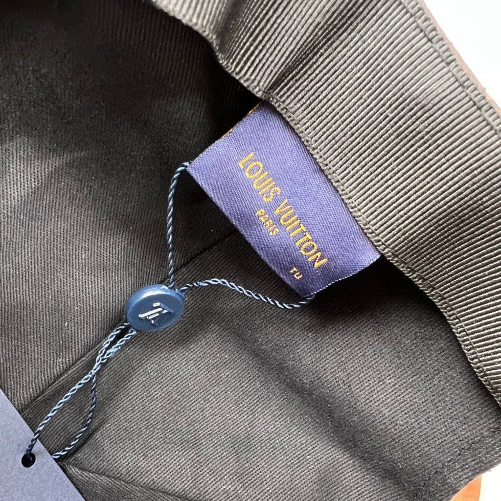 Luxury Louis Vuitton Monogram Bucket Hat & Cap Set