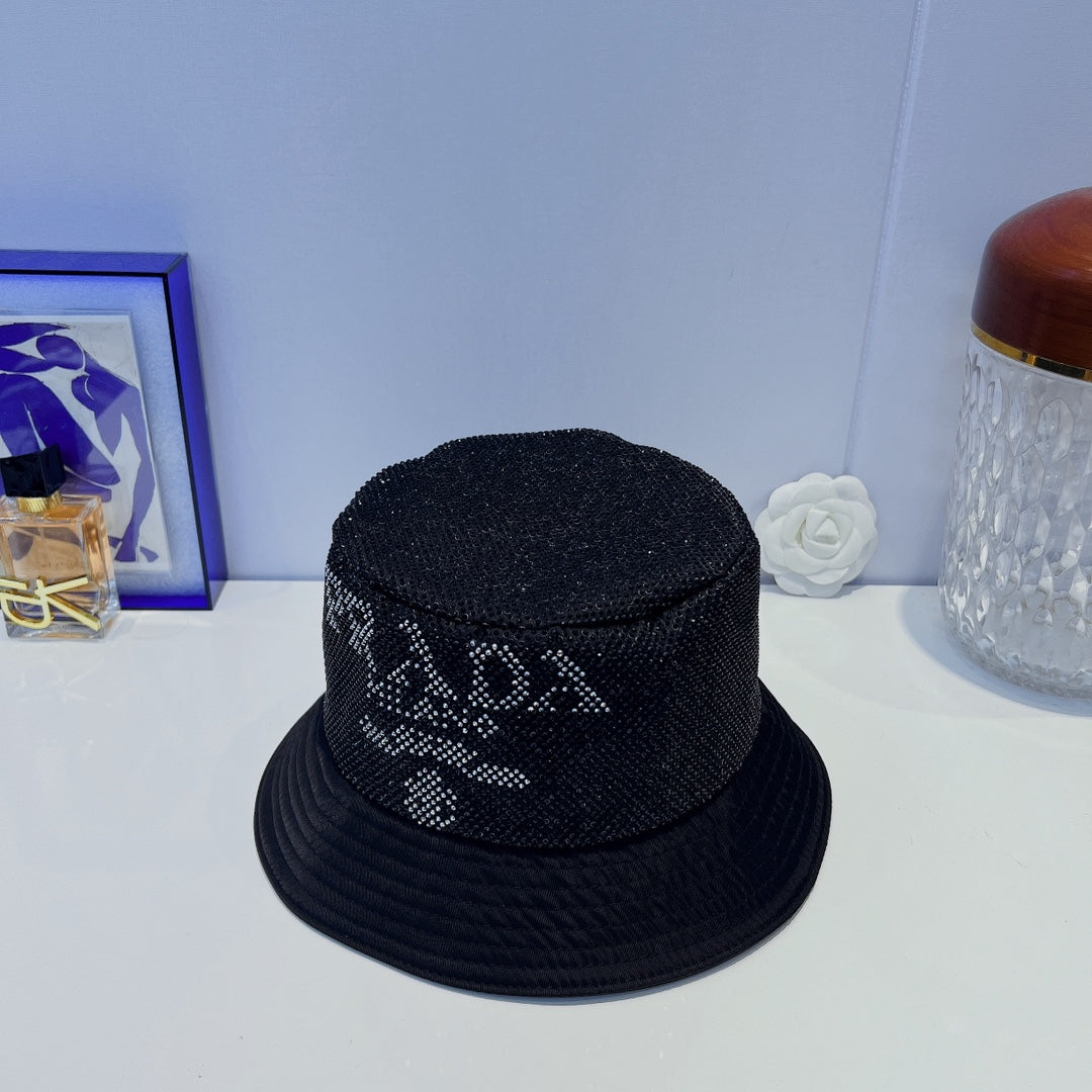 Prada Full Crystal Bucket Hat
