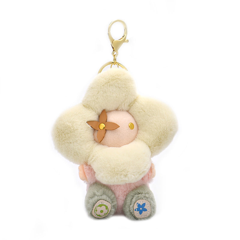 Louis Vuitton Sunflower Plush Doll Bag Charm Keychain