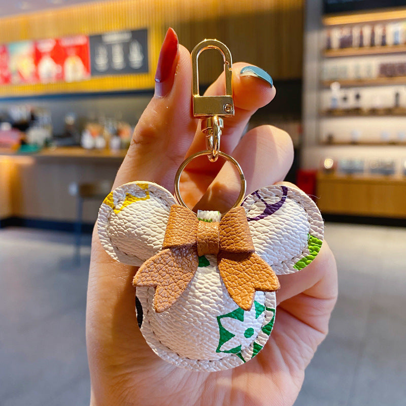 Louis Vuitton Monogram Mickey Pom-Pom Bag Charm Keychain