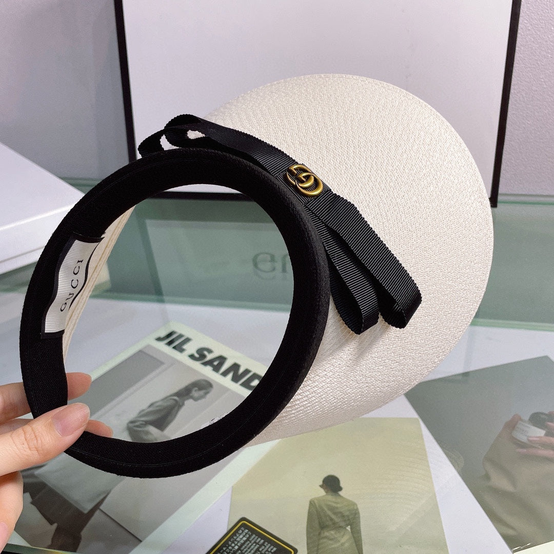 Luxury Gucci Bow Sun Visor Hat for Women