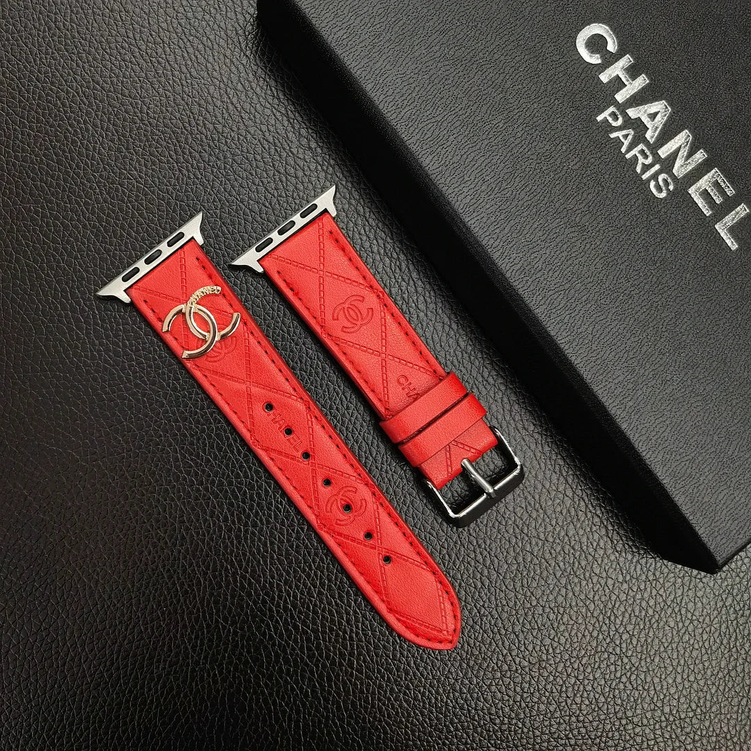 Luxury Chanel Apple Watch Band – Leather Strap Chanel for Apple Watch Ultra