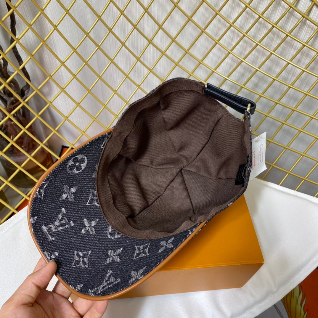 Louis Vuitton Embroidered Denim Baseball Cap