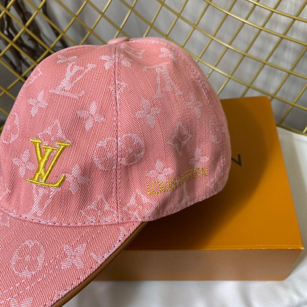 Louis Vuitton Embroidered Denim Baseball Cap