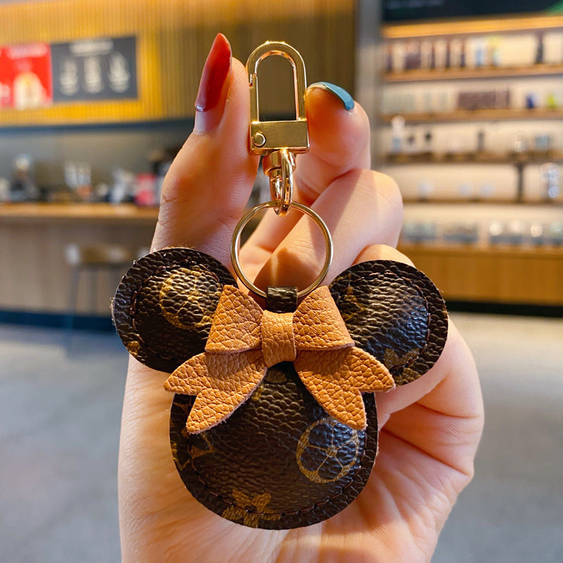 Louis Vuitton Monogram Mickey Pom-Pom Bag Charm Keychain