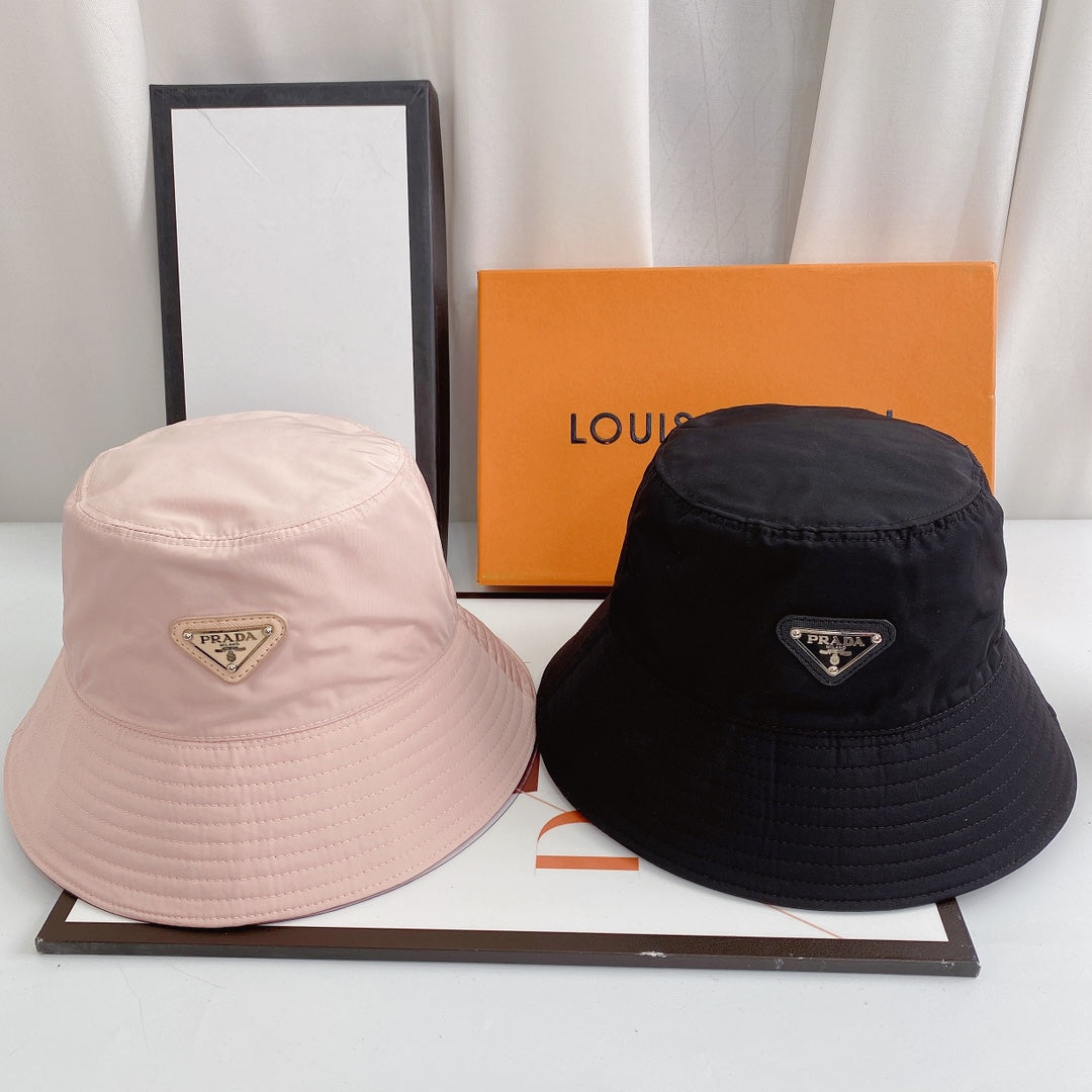 Prada Triangle Logo Quick-Drying Bucket Hat