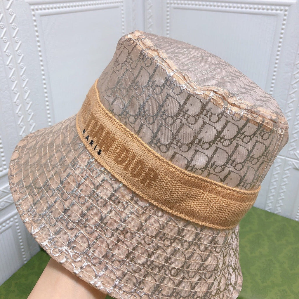 Dior Sheer Organza Logo Bucket Hat for Women & Men