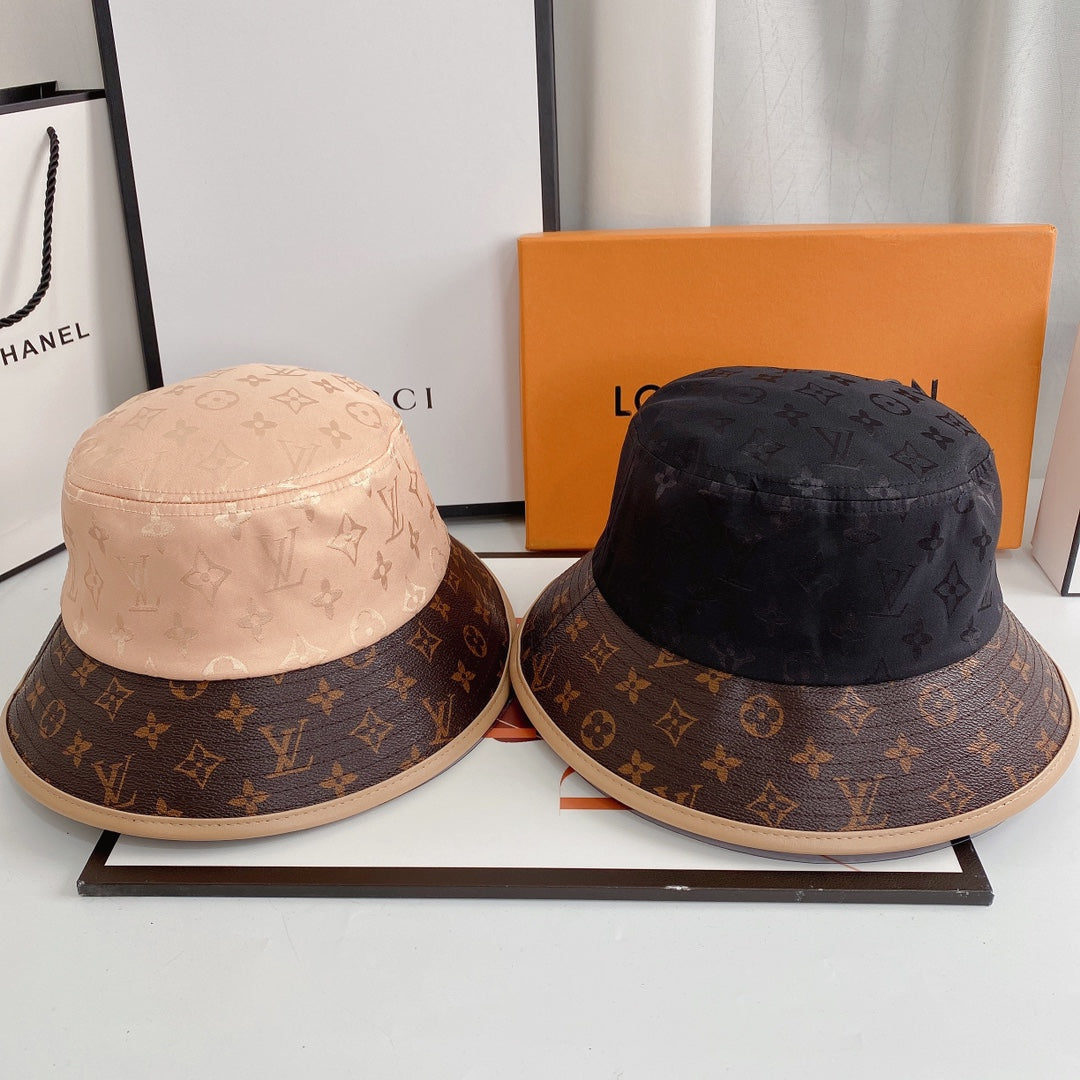Louis Vuitton LV Monogram Denim & Leather Bucket Hat for Men & Women