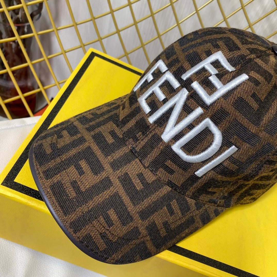 Fendi Classic Embroidered Letter Baseball Cap