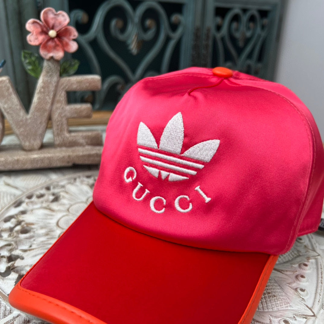Gucci x Adidas Satin Embroidered Baseball Cap