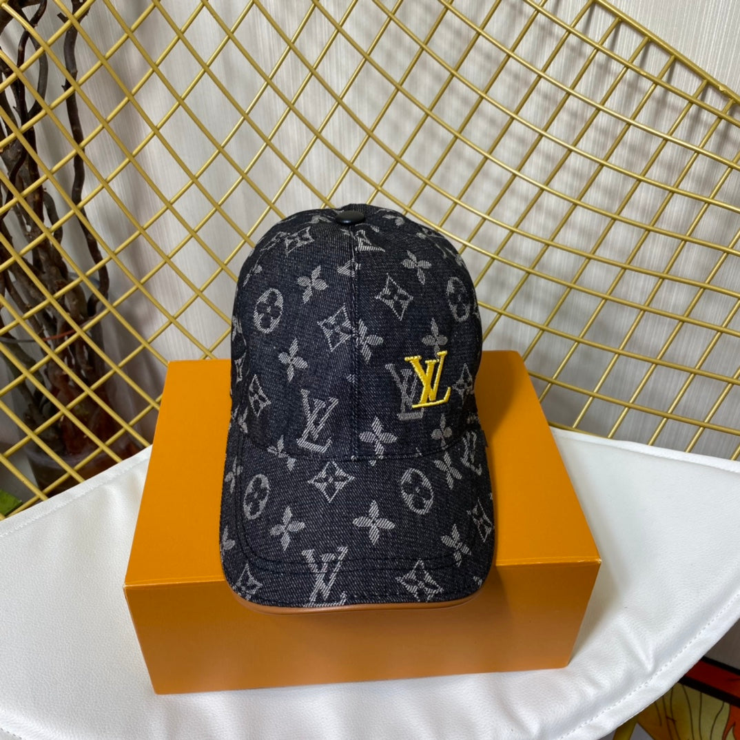 Louis Vuitton Embroidered Denim Baseball Cap