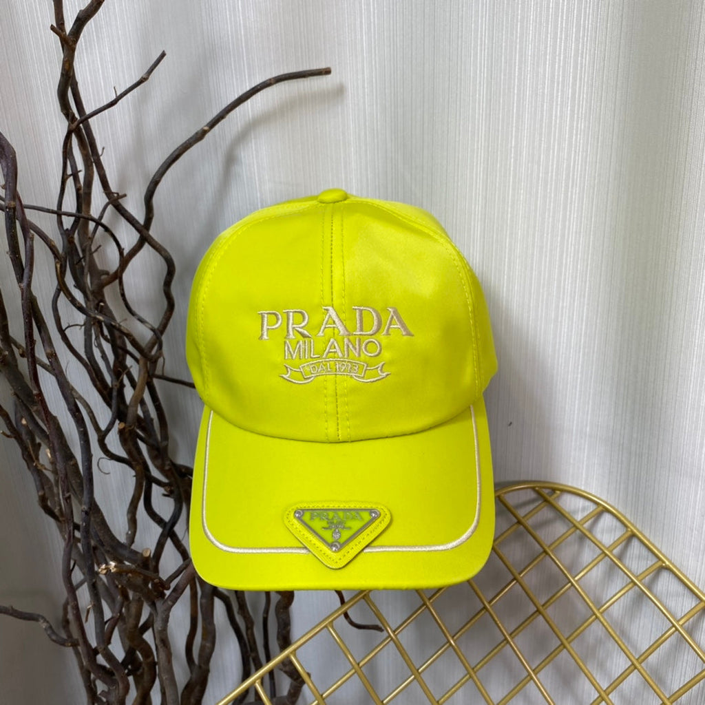 Prada Embroidered Logo Baseball Cap