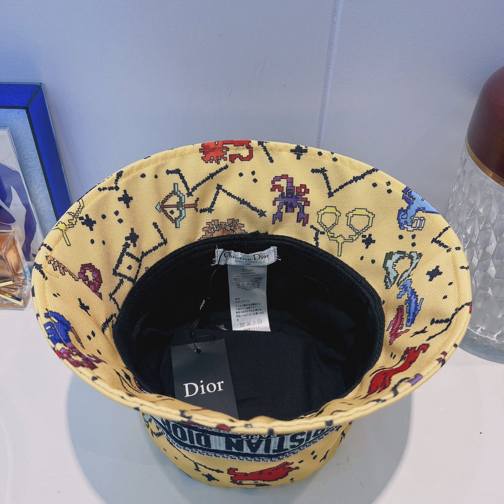 Dior Oblique Webbing Bucket Hat | Luxury Designer Cotton Bucket Hat