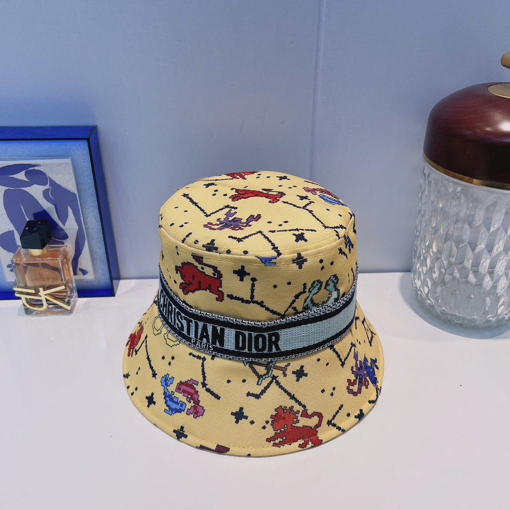 Dior Oblique Webbing Bucket Hat | Luxury Designer Cotton Bucket Hat