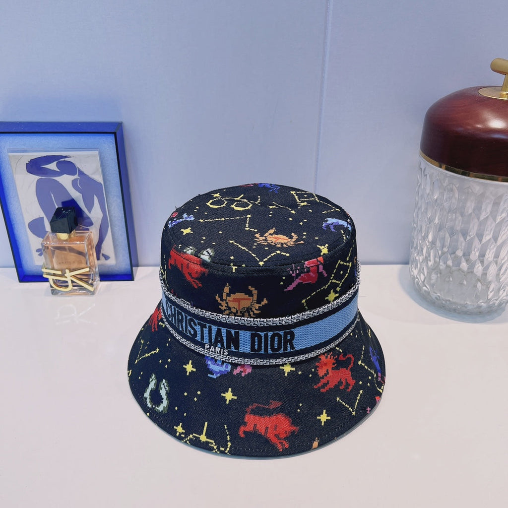 Dior Oblique Webbing Bucket Hat | Luxury Designer Cotton Bucket Hat